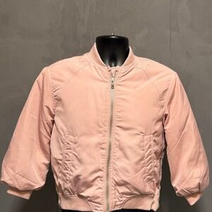 Zara Kids Bomber Jacket Size 8-9 Years Old‎ Pink Zip Up Girls Coat